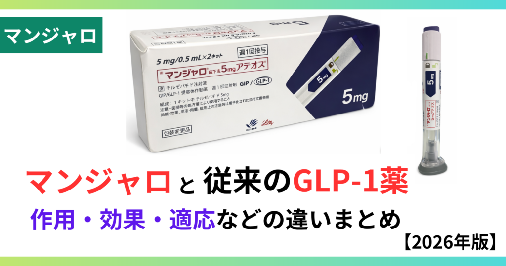 マンジャロと従来のGLP-1薬の違いのサムネイル画像
